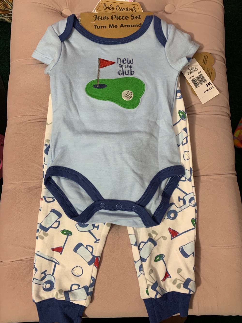 Baby Essentials Golf Themed baby outfit